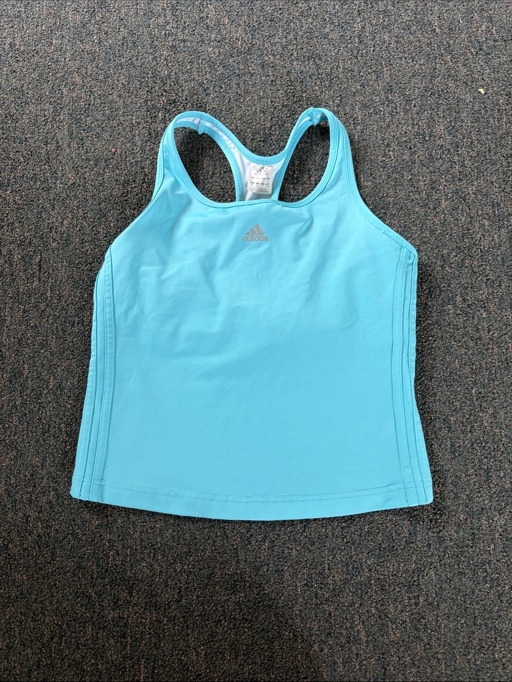 Early 2000’s adidas Aqua Blue Racerback long line sports bra